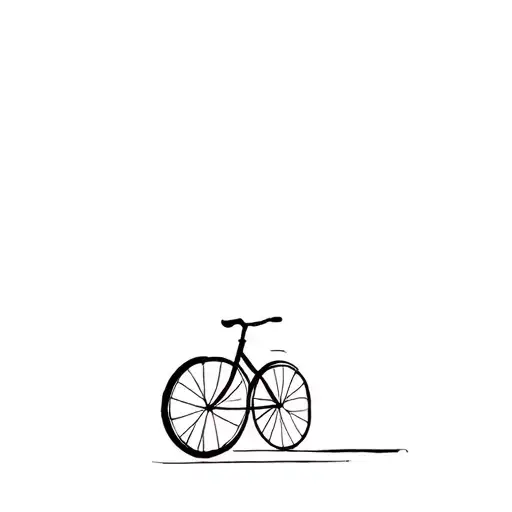 bicycle tattoo design idea