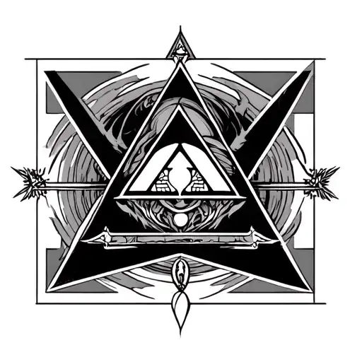Illuminati tattoo design idea