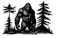 sasquatch tattoo design idea