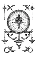libra zodiac tattoo design idea