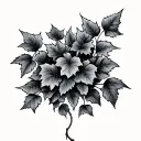 ivy vines tattoo design idea