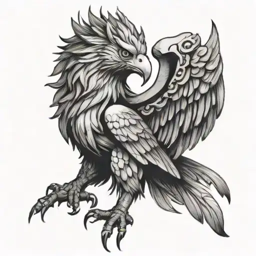 Griffin tattoo design idea