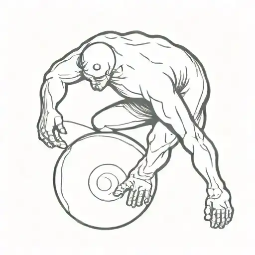 Sisyphus tattoo design idea