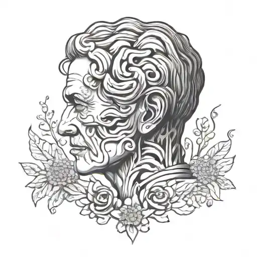 Alzheimer's awareness tattoo design idea