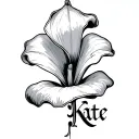"Kate" calla lilly wrapped tattoo design idea