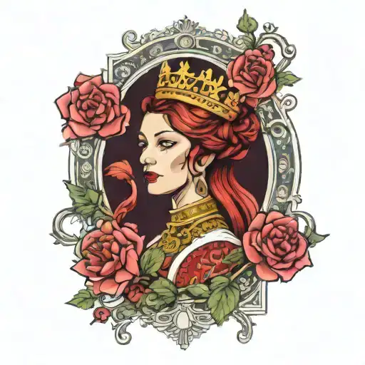 empress tarot card tattoo design idea