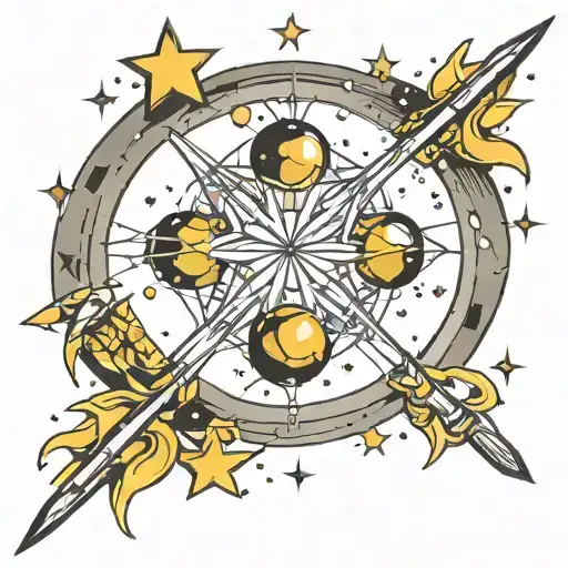 orion constellation tattoo design idea