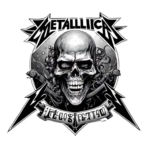 metallica album covers tattoo design idea