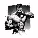 Man In The Arena tattoo design idea