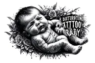 "A disturbing tattoo a baby" Bwc tattoo design idea