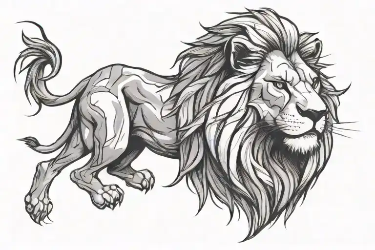 the lion king tattoo design idea