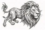 the lion king tattoo design idea