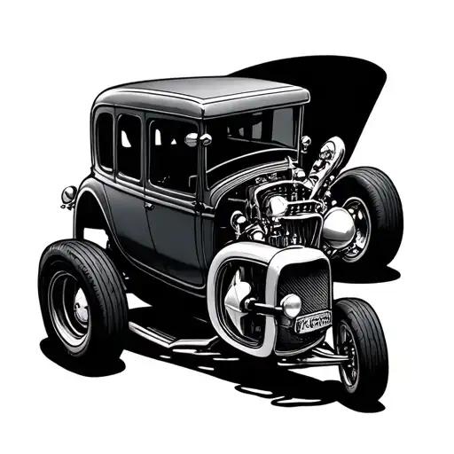 Hot Rod tattoo design idea