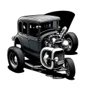 Hot Rod tattoo design idea