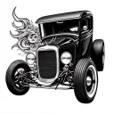 Hot Rod tattoo design idea