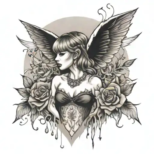 taylor swift hits different, is it over now?, and welcome to new york  tattoo design idea