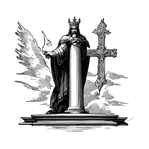 The king stood by the pillar and renewed the covenant in the presence of the LORD To follow the LORD and keep his comman tattoo design idea