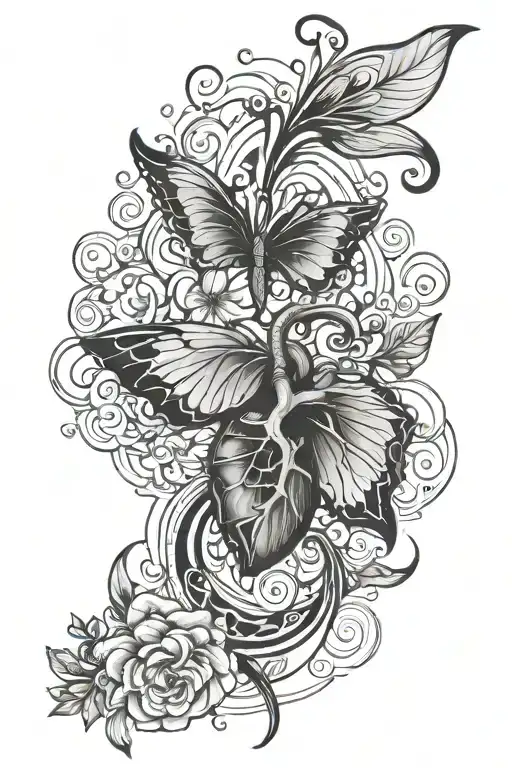 kidney transplant tattoo design idea