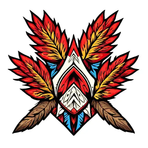 Arrowhead tattoo design idea