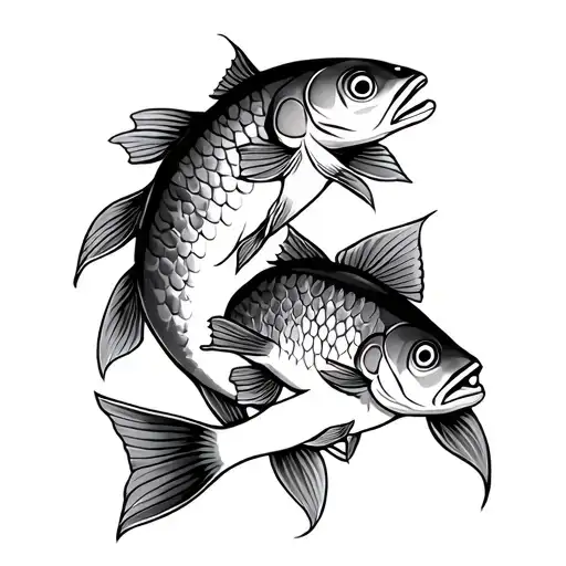make a traditional tattoo design using 2 fish and 5 loaves half sleeve tattoo design idea