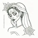 emily corpse bride tattoo design idea