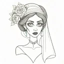 emily corpse bride tattoo design idea