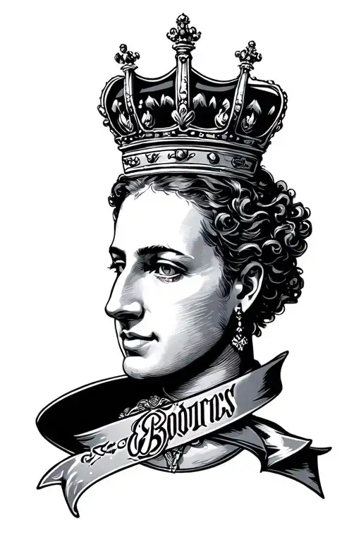 Boston Massachusetts and crown tattoo design idea