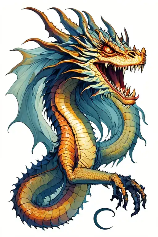 Balerion THE BLACK DREAD tattoo design idea