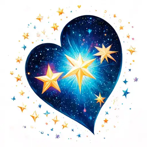 stars, love, future tattoo design idea