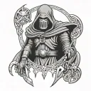 dr doom tattoo design idea