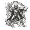 dr doom tattoo design idea