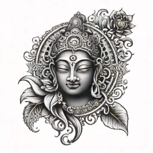 hindu tattoo design idea