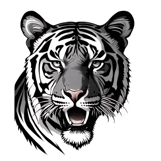 Cuban tiger in kenya tattoo design idea