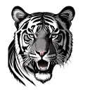 Cuban tiger in kenya tattoo design idea
