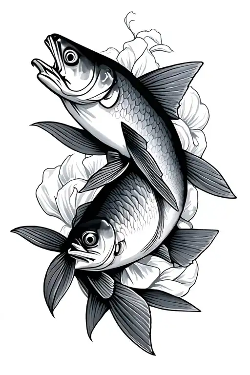 sardine tattoo design idea