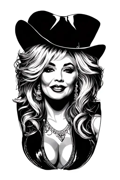 Dolly Parton tattoo design idea