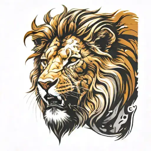 aslan tattoo design idea