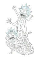 Rick and Morty show the fuck tattoo design idea