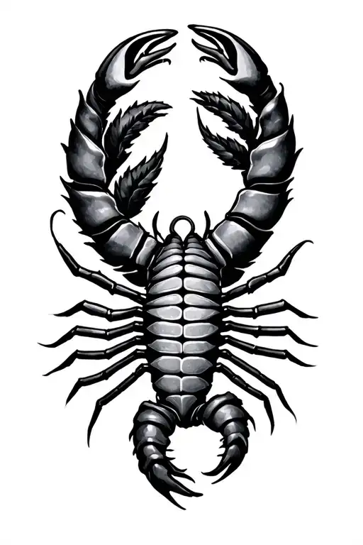 Scorpio And Virgo tattoo design idea