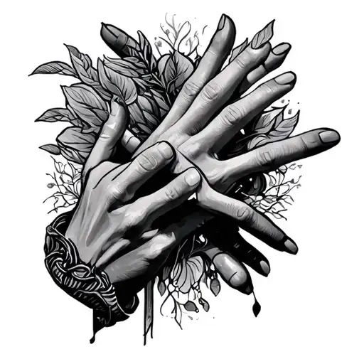 trust issue and struggle all together tattoo design idea