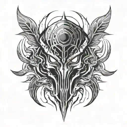 Destiny 2 predator sun shell pattern tattoo design idea