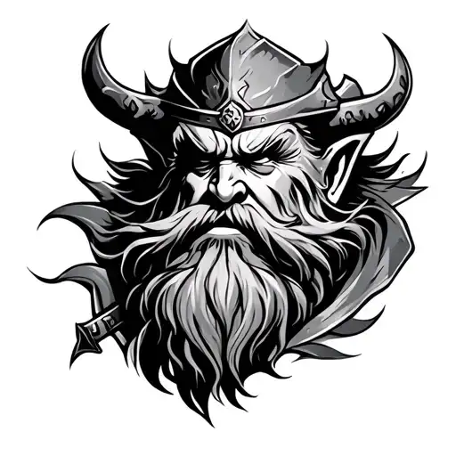 Dwarven tattoo design idea