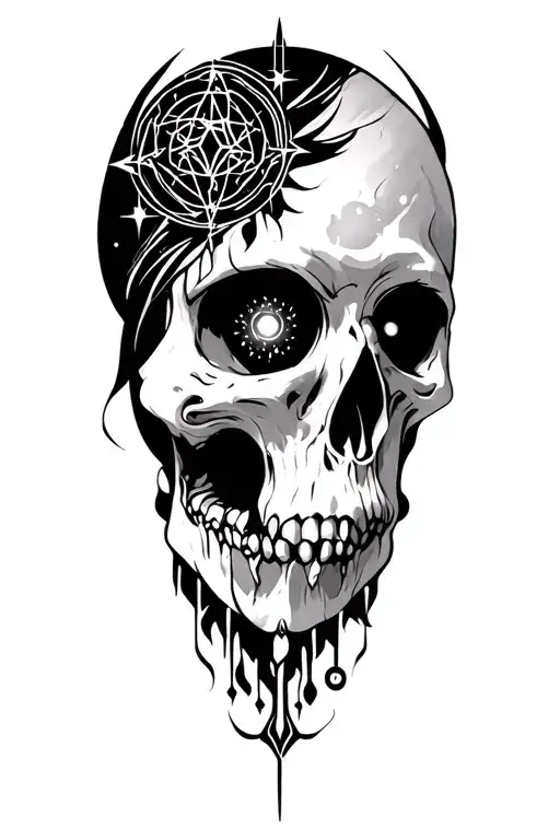 occultism symbologies tattoo design idea