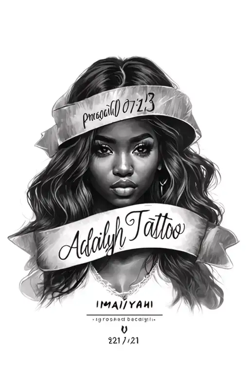 Aaliyah 21/07/13 Amaiyah 03/02/21 tattoo design idea