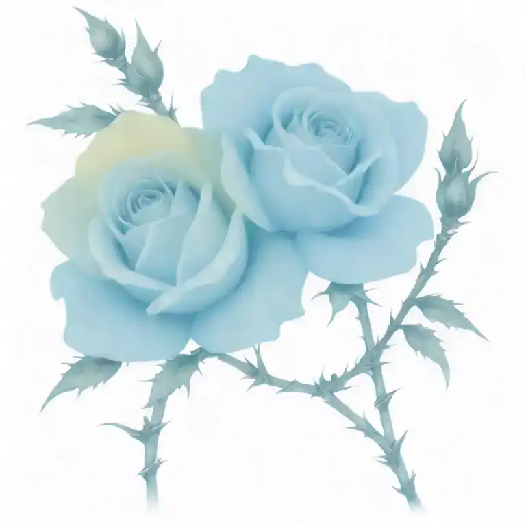 roses and barbed wire tattoo design idea