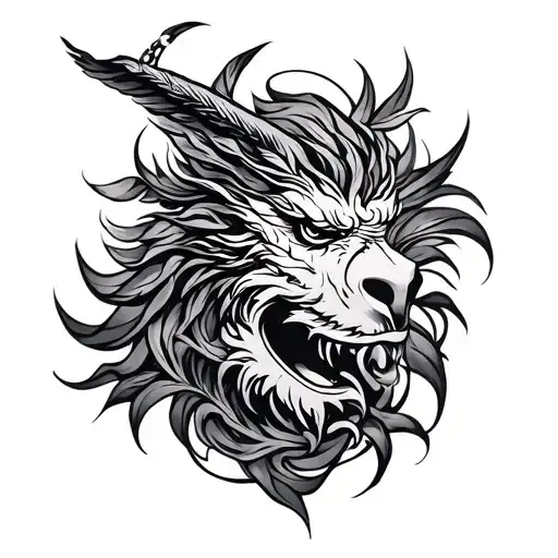 Ogun tattoo design idea