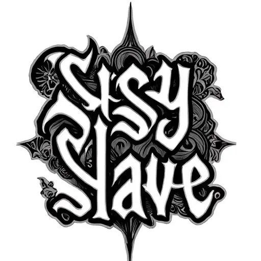 "Sissy Slave" "Sissy Slave" Two Word Ambigram Generator tattoo design idea