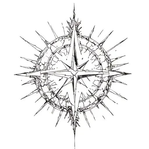 Phoenix Rising Cracked Mirror Glow Feathered Memories Compass in Chaos Strength in Shadows Three Stars Love Roots  tattoo design idea