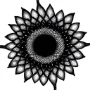 Create a dotwork mandala inspired by the elements of Umbanda tattoo design idea