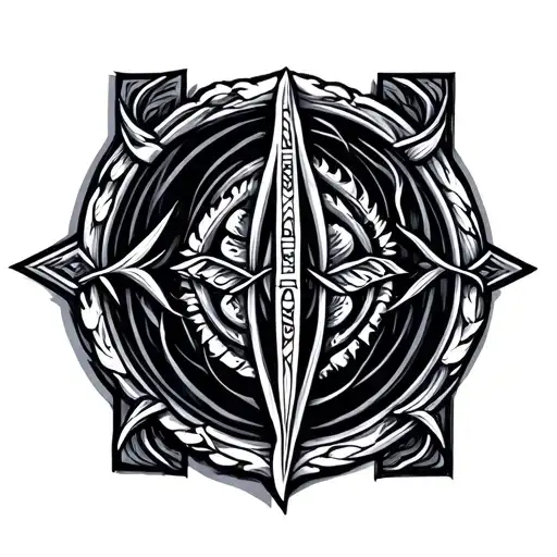 Ogham tattoo design idea